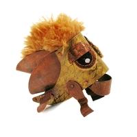 Small leather and fabric creature